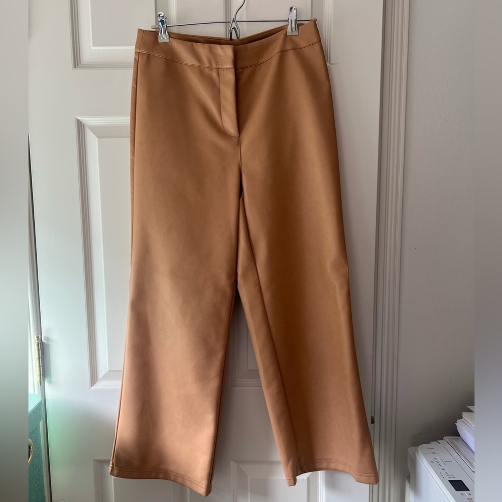 Faux Leather Slacks